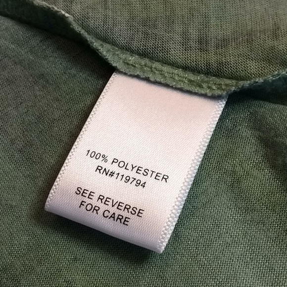 FINAL SALE PRICE One World Green/Blue Studded Tunic Top in Size XL - Picture 6 of 7